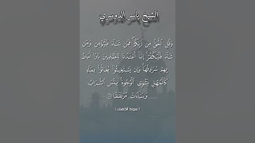 سورة الكهف آية {29}بصوت الشيخ ياسر الدوسري