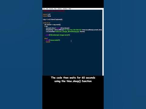 How to make a webcam spy with Python? #python #programming #tutorial # ...