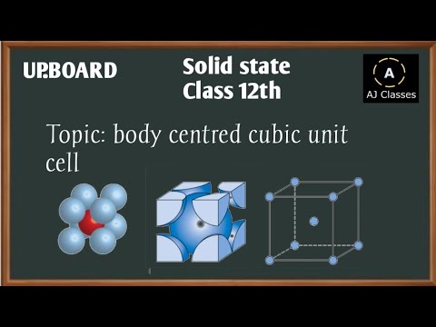 Solid state class 12th upboard | body centred cubic unit cell ...