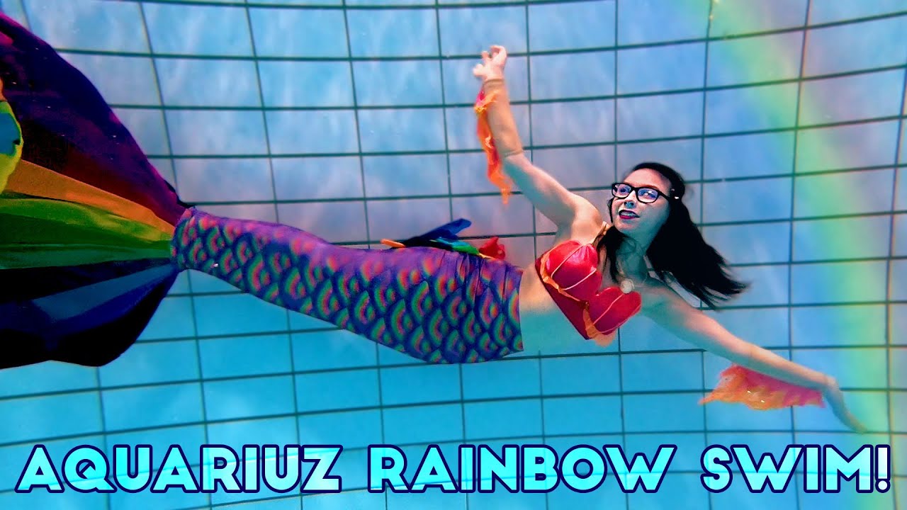 First Swim in Aquariuz Mermaid Tail