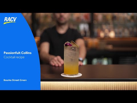 Passionfruit Collins cocktail recipe