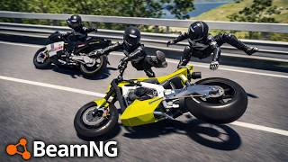 Epic Motorcycle Crash Compilation in BeamNG | Pikes Peak Roads screenshot 4