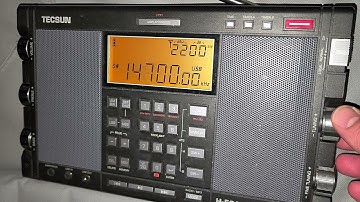 Tecsun H-501x Tuning 14000 - 16000 kHz Shortwave with comments on telescopic antenna