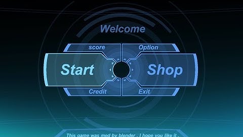 start menu game with  BGE