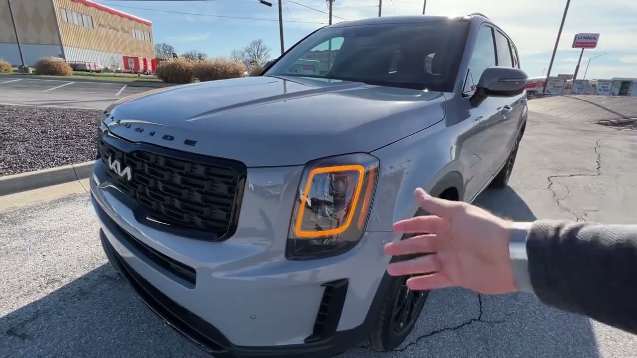 2022 KIA Telluride SX Prestige Nightfall in Wolf Gray with Dune Brown YouTube