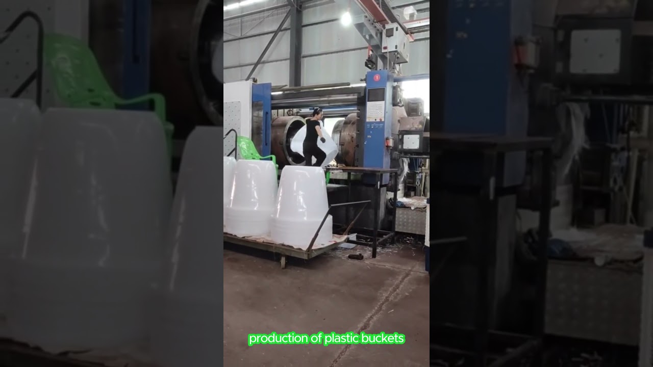 production of plastic buckets