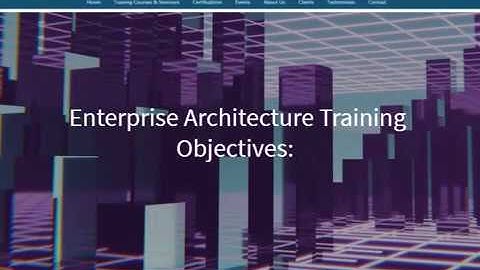 Enterprise Architecture (EA) Training (Tonex Training)