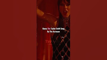 Guess The Taylor Swift Song By The Acronym|​⁠@Tay.Kiki13|