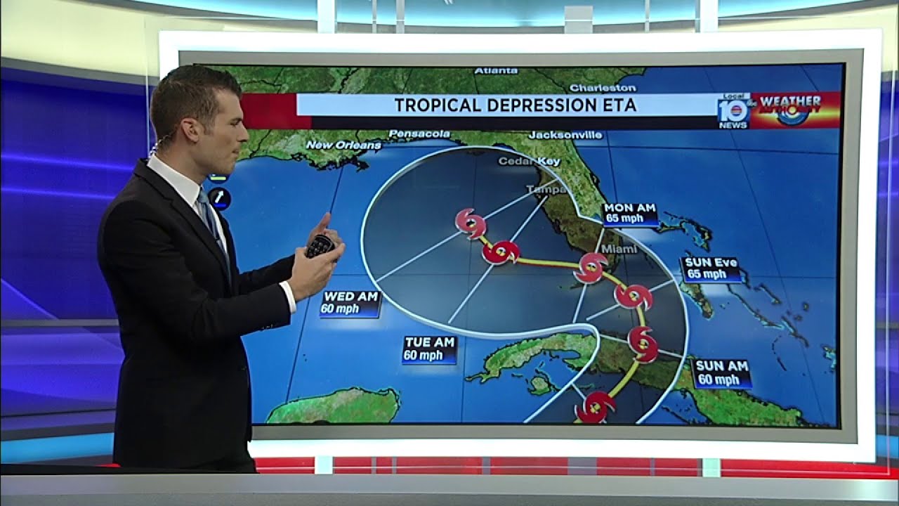 Tracking Eta: noon forecast