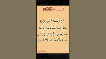 الآية 216 من سورة البقرة