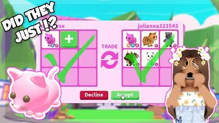 What people offer/trade for a FR PINK CAT | FR PINK Cat worth | Adopt me Trades | Marbles ♡