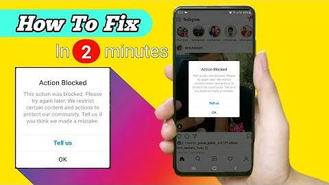 How to Remove Action Blocked on Instagram under 2 Minutes 2023