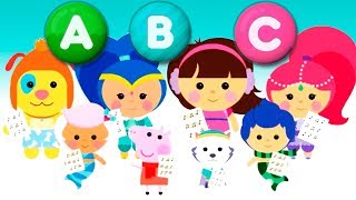 Friends teach letters ABCD - Happy Holidays