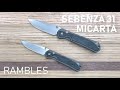 Rambles: Chris Reeve Knives Micarta Sebenza 31 Comparison