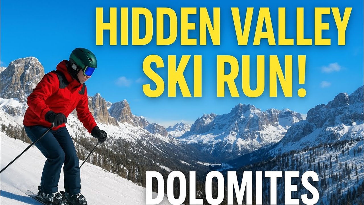 Skiing the Hidden Valley (Lagazuoi–Armentarola) – The Most Scenic Ski Run in the Dolomites!
