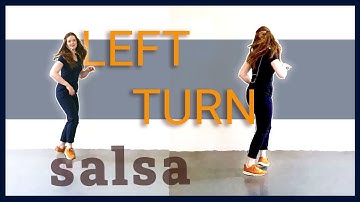Salsa Solo - Left Turn - Lesson 6 (Beginners, NY/On2)