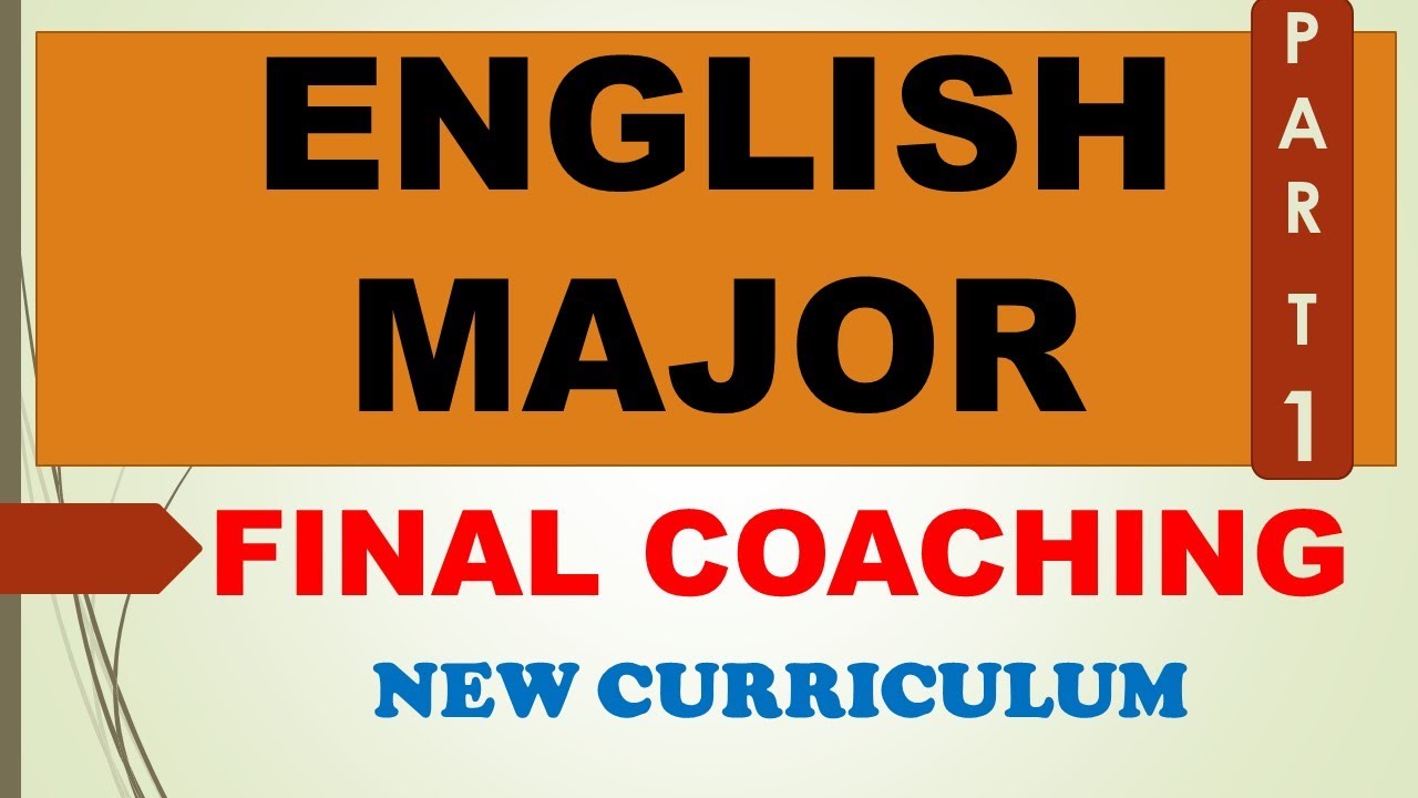 English Major LET Reviewer | Final Coaching New Curriculum Part 1 - YouTube