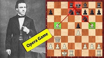 Paul Morphy vs Duke of Brunswick (Chess Greatest Games) year 1858