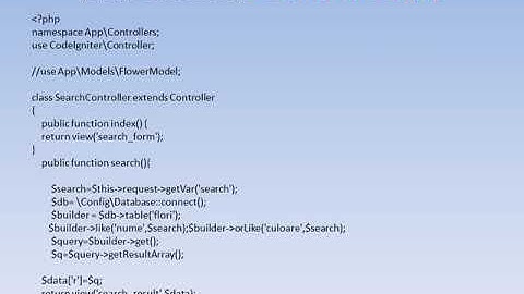 CodeIgniter 4 Search