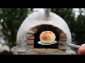 미니어쳐요리|화덕에 구운빵으로 만든 수제 햄버거|Hamburger|Miniature Food Cooking