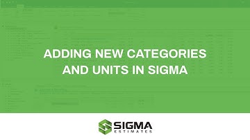 How to add new Categories and units on the fly in Sigma
