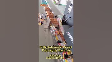 Fully Automatic Bread Wrapping Machine #bagpacking #packagingmachine#breadpackingmachine