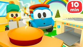 Çizgi Film Küçük Kamyon Leo Lifty Ile Kek Yapıyor Araba Oyunları