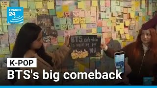 BTS fans take over central Seoul for K-pop kings' big comeback • FRANCE 24 English