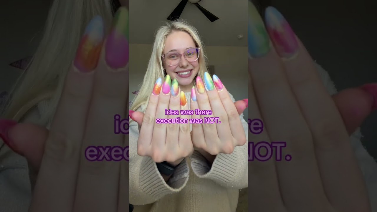 they are so bad.. #nails #foryou #colorfulnails #oliviarodrigo #relatable