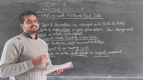 Std 5, Computer Science, CH 6- Working With MS PowerPoint ( Part 1)