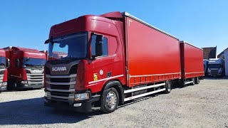 Scania R410 2018 Tandem Jumbo Curtainsider Truck + Trailer presented by SAJMON