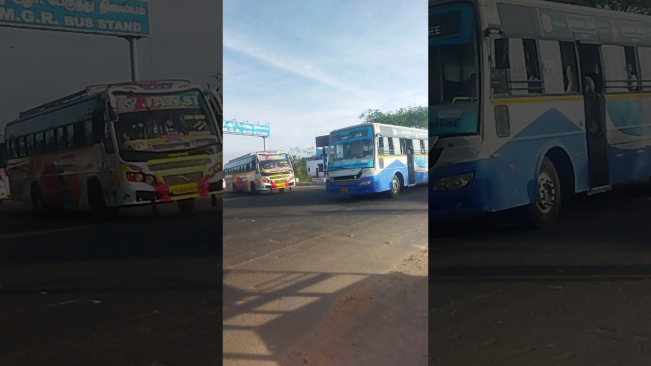 tnstc fast crossing 😮 just miss accident 😮😮💔