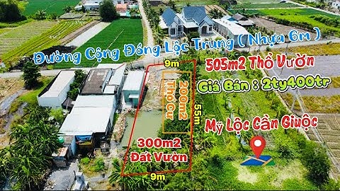 Đất Thổ Vườn Mặt Tiền Đường Nhựa Khu Dân Cư Xây Dựng Rất Nhiều Xây Biệt Thự Vườn Hết Sảy