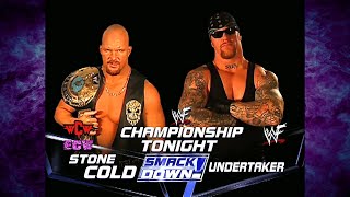 The Undertaker vs Stone Cold Steve Austin WWF Title Match 11\/1\/01 (1\/2)