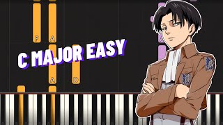 So ist es immer - Attack On Titan OST | EASY Piano Tutorial C MAJOR