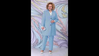 Строгий Брючный Комплект Ninele 5799. Нарядная Одежда Больших Размеров.