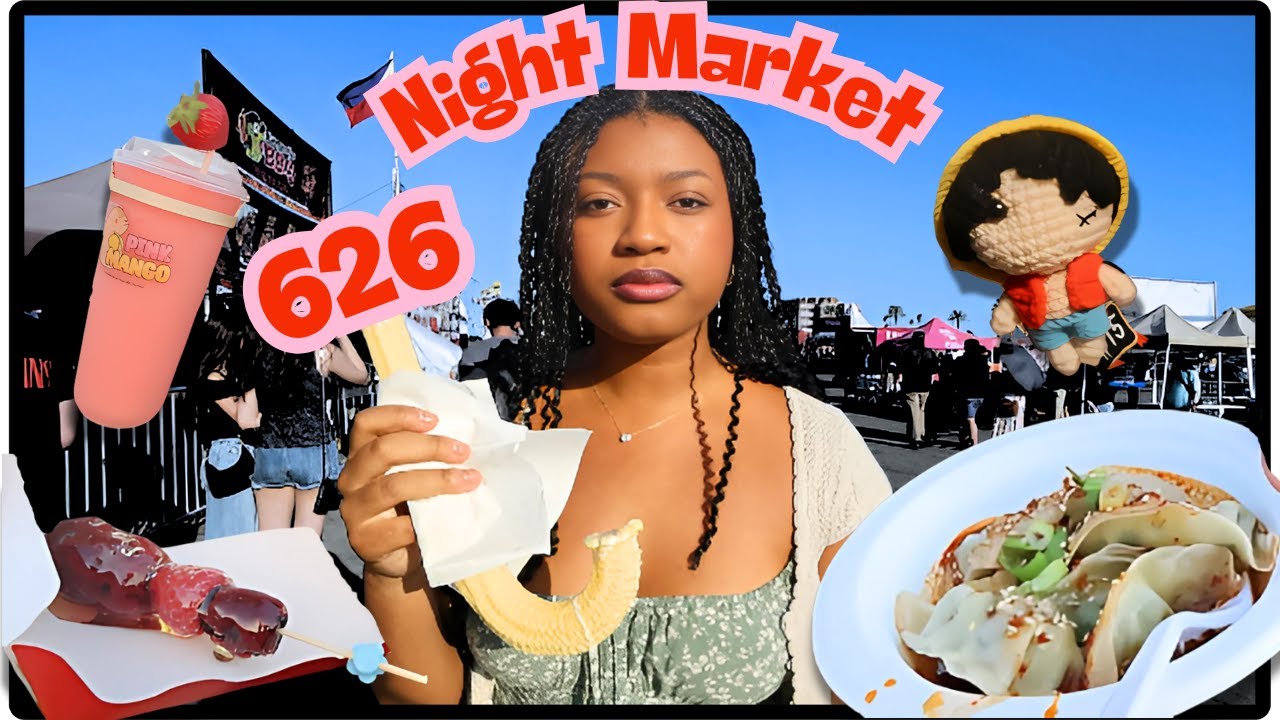 We went to the 626 Night Market!!!!