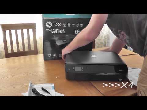 HP Envy 4500 unboxing and set up