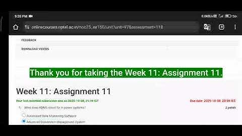 Advanced distribution system analysis and operation week 11 assignment solution || nptel
