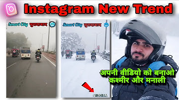 Instagram snow effect | Trending Snowfall Video Editing  | Instagram Edits App Snowfall VideoEditing