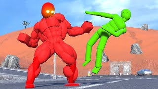 Ultra Boss NPC fights the Smart AI! (with Active Ragdoll Physics)
