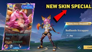 NEW SKIN | JOY  Badlands Scrapper Joy special skin  - Build Top 1 Global - Mobile Legends