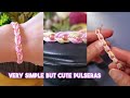 Very simple but cute Pulseras💜