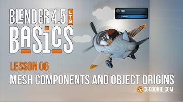 Mesh Components and Object Origins in Blender -BLENDER 4.5 BASICS (part 6)