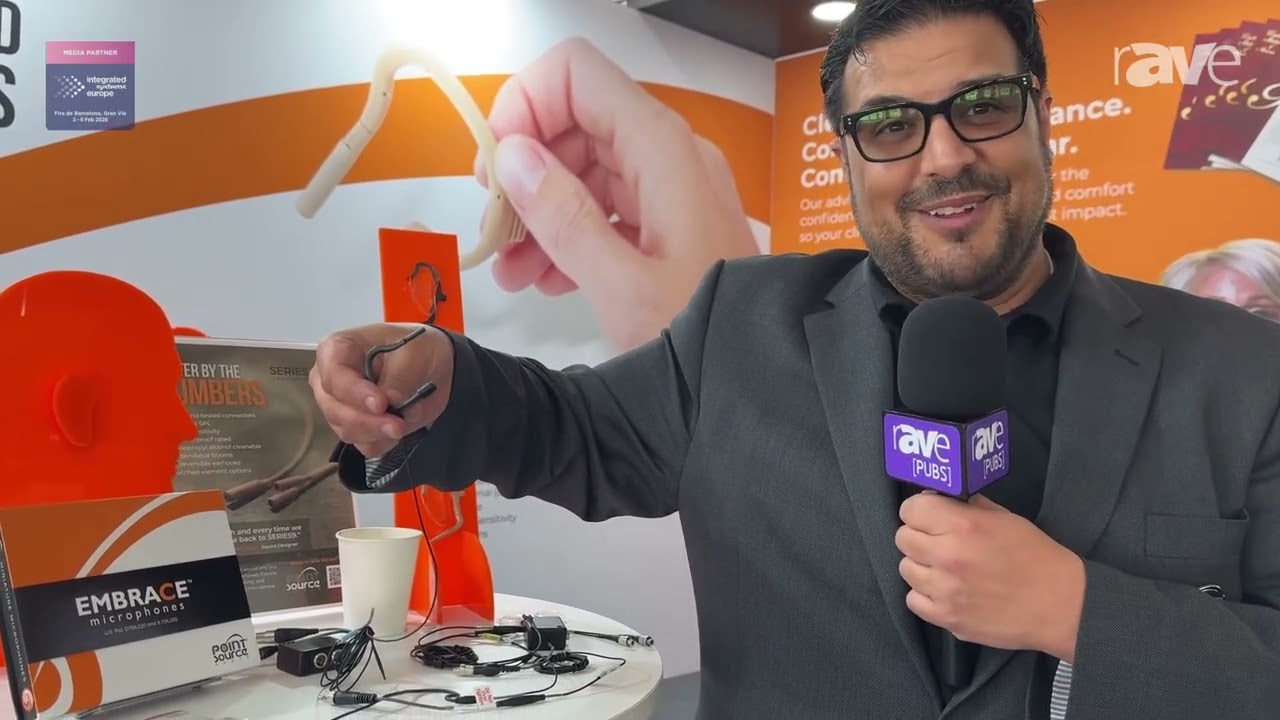 ISE 2026: Point Source Audio Explains EMBRACE Lavalier Microphones