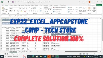Exp22_Excel_AppCapstone_Comp - Tech Store | Exp22 Excel AppCapstone Comp  Tech Store | Complete Solv