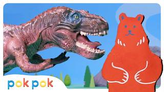Can You Say These Dinosaur Names? 🦕 | Calm Toddler Learning | Pok Pok
