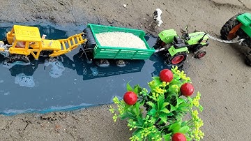 Diy Tractor Stuck in mood load  jcb to trolley rice science project Shail keep villa
