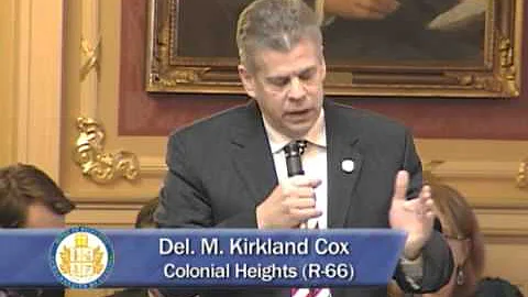 Kirk Cox speaks on the House floor about steps to ...