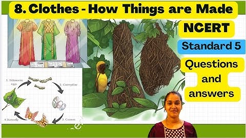 Clothes- How Things are Made|Class 5 EVS( TWAU) |Chapter 8|Question Answer |NCERT